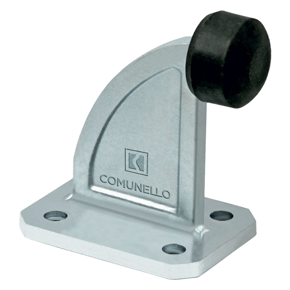 ARRESTO PER CANCELLI SCORREVOLI ART. 202 paracolpo ร 42 - base mm 74x100-Elementi a saldare,articoli per cancelli-Ecanshop