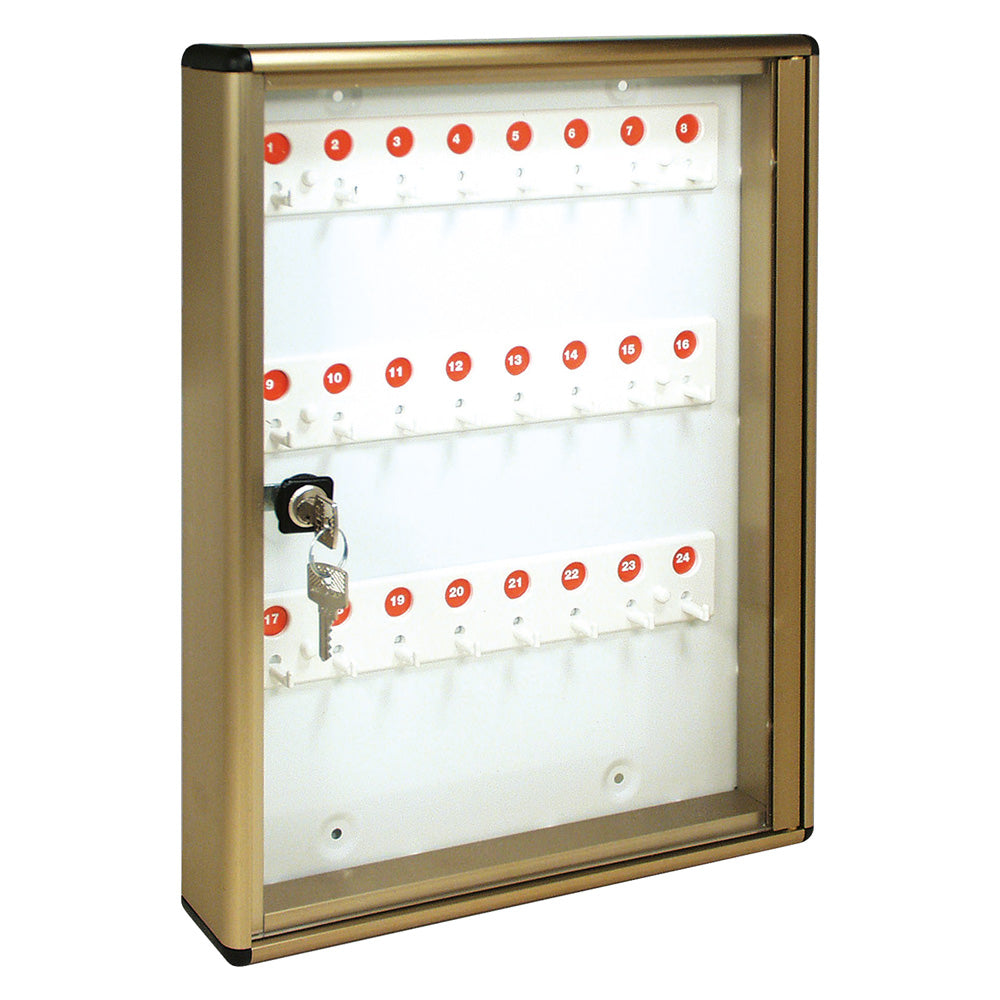 BACHECA PORTA CHIAVI cm 30 x 5 x 40 - 24 posti / bronzo-Cassette e armadi di sicurezza-Ecanshop