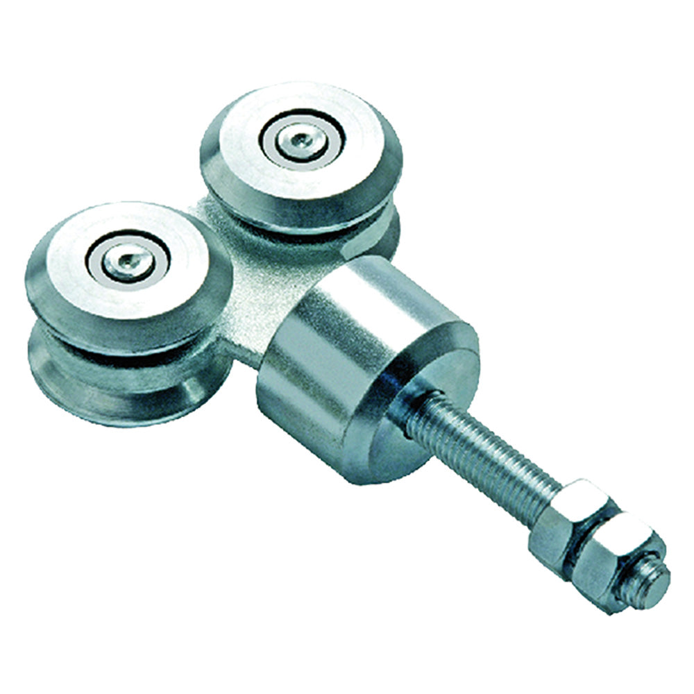 CARRELLO GIREVOLE A 4 CUSCINETTI ART.10C รธ mm 44 - 12 MA-Elementi a saldare,articoli per cancelli-Ecanshop