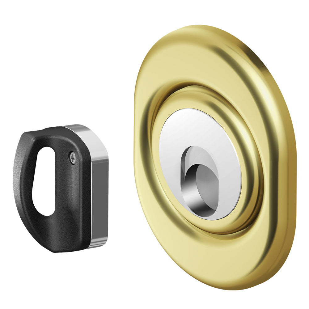 DEFENDER MAGNETICO PER SERRATURE 'MR 500F' inox ottone lucido-Lucchetti e sistemi antifurto-Ecanshop