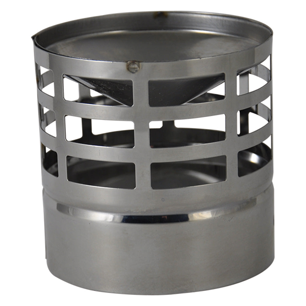 ESALATORE GRIGLIATO A TAPPO ร 80-Fumisteria acciaio inox,zincata e acces.-Ecanshop