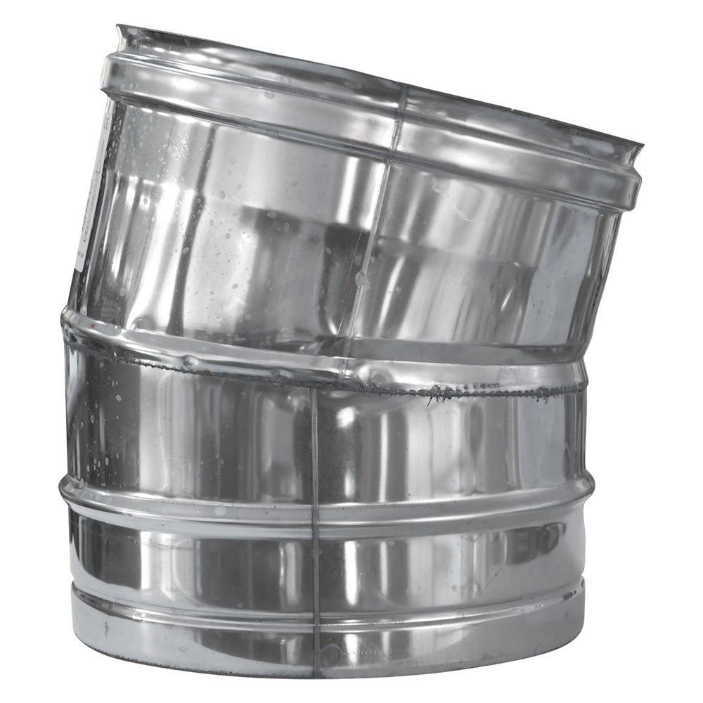 GOMITO A 15ยฐ รธ cm 8-Fumisteria acciaio inox,zincata e acces.-Ecanshop