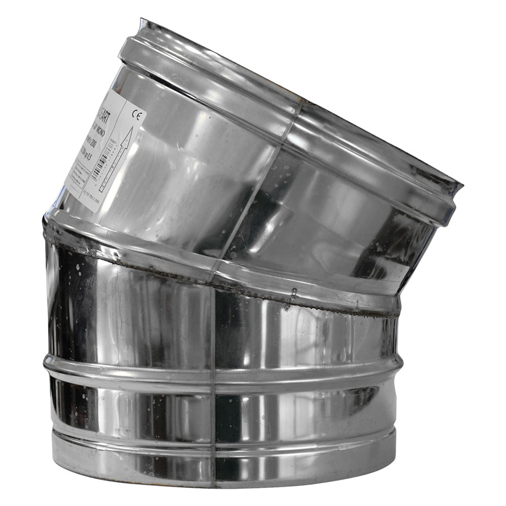 GOMITO A 30ยฐ รธ cm 20-Fumisteria acciaio inox,zincata e acces.-Ecanshop