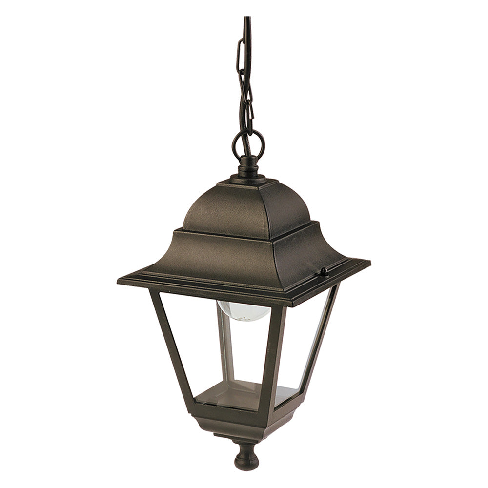 LANTERNA A SOSPENSIONE CON CATENA 'OLD' nero-Arredo giardino e terrazzi-Ecanshop