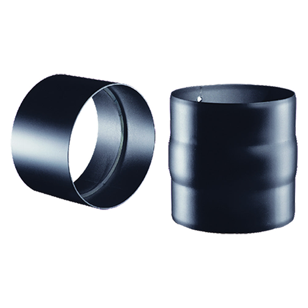 MANICOTTO IN ACCIAIO NERO รธ cm 13 F/F - sp.2 mm (legna)-Fumisteria acciaio nero e accessori-Ecanshop