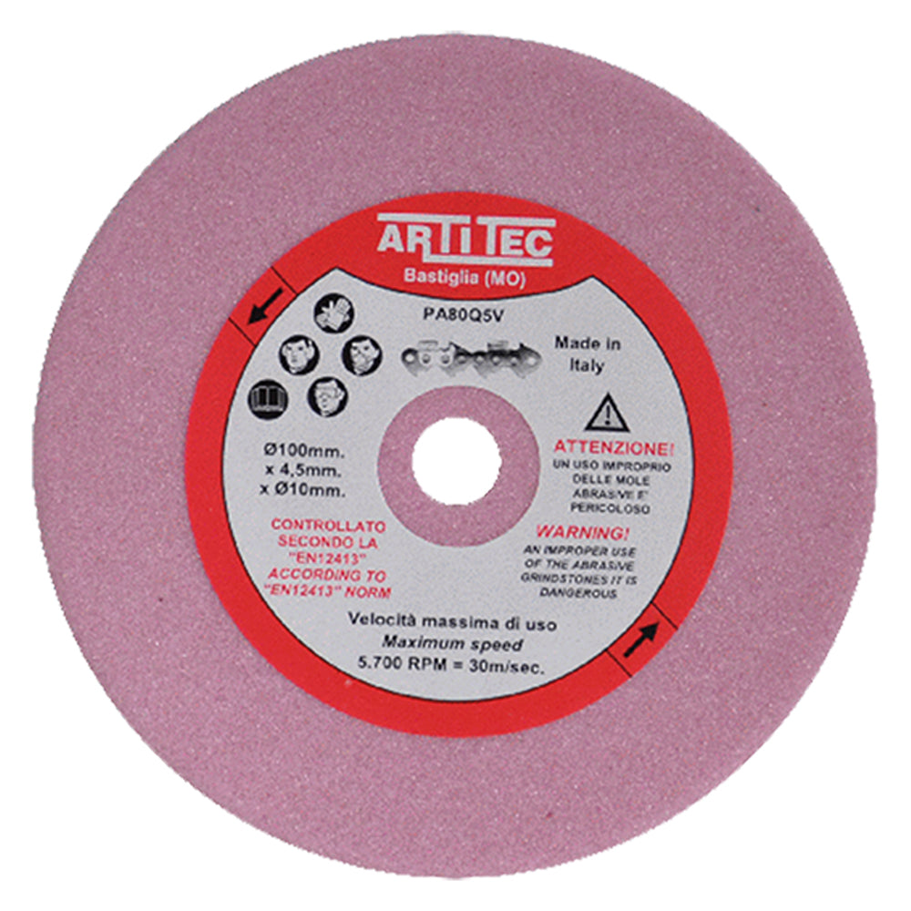 MOLA PER AFFILATRICE ELETTRICA 'AR / AR-MP' foro ร 22 - sp. 4,5 mm (mod.AR-MP)-Affilatrici ed accessori per catene-Ecanshop