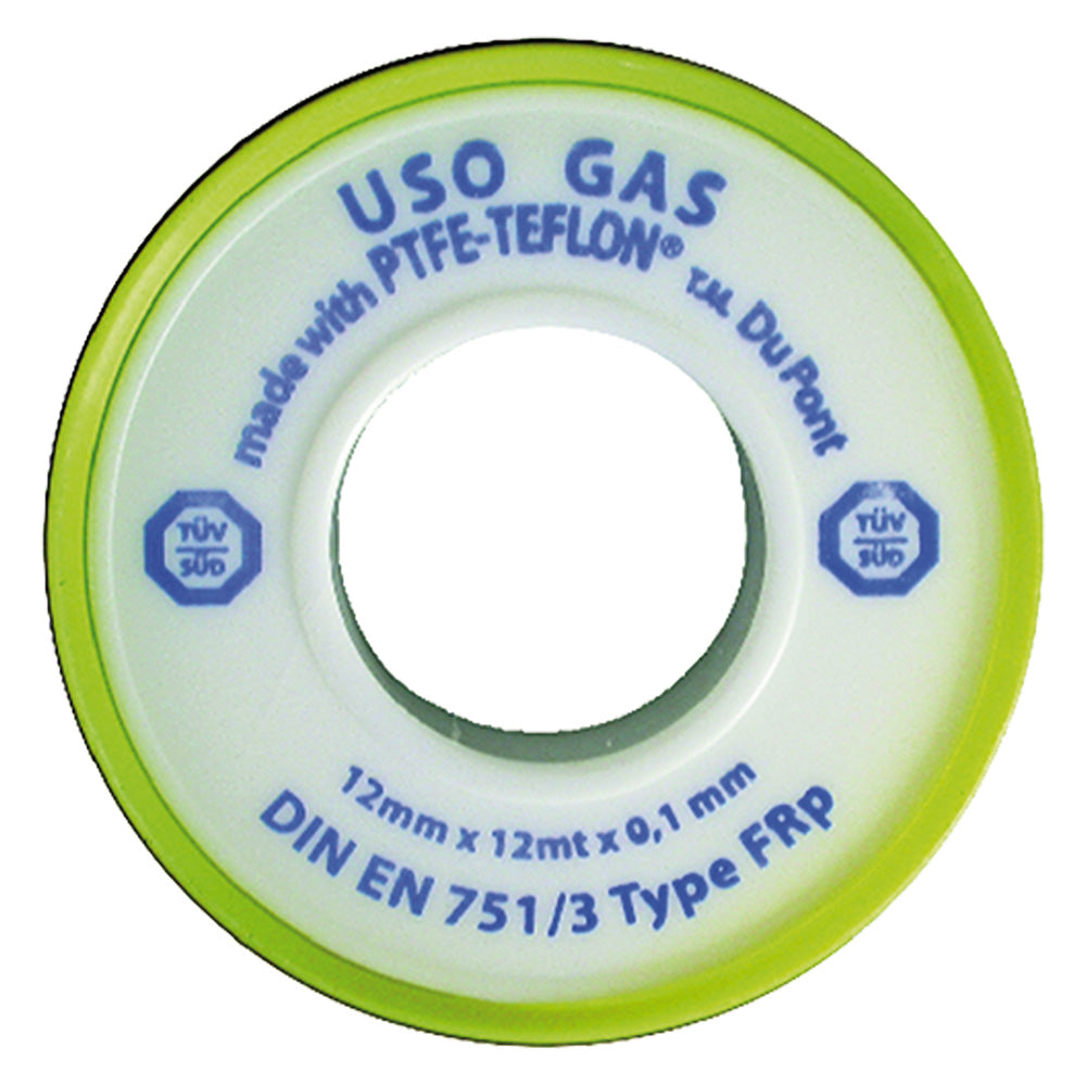 NASTRO TEFLON PER GAS 'PROFESSIONALE' 1/2x12 mt. x0,1 mm - cf. 10 rt.-Guarnizioni,altri sist.di tenuta stagna-Ecanshop