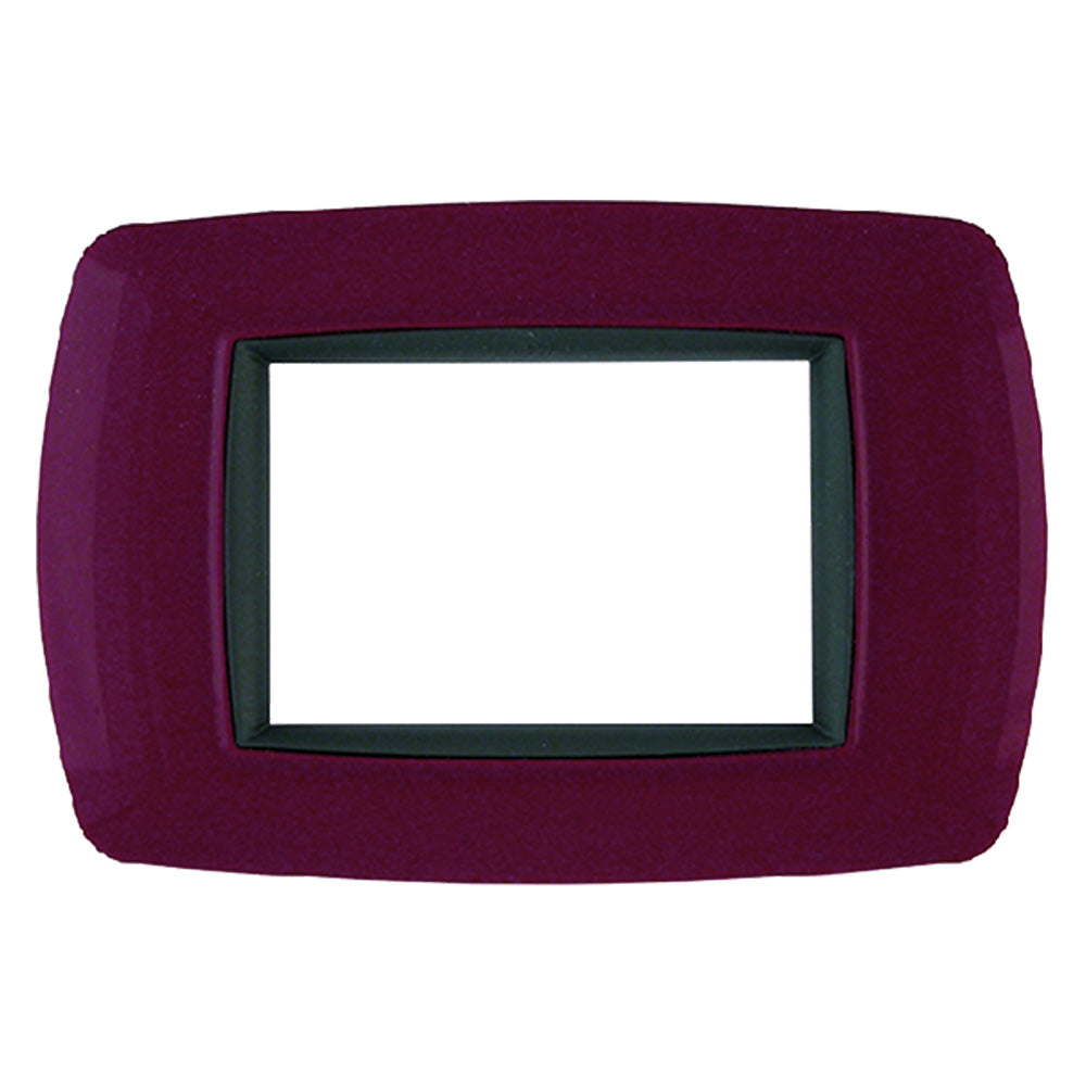 PLACCA COL. AMARANTO 'LIFE' 3 posti - 2983/AM-Impiantistica civile-Ecanshop