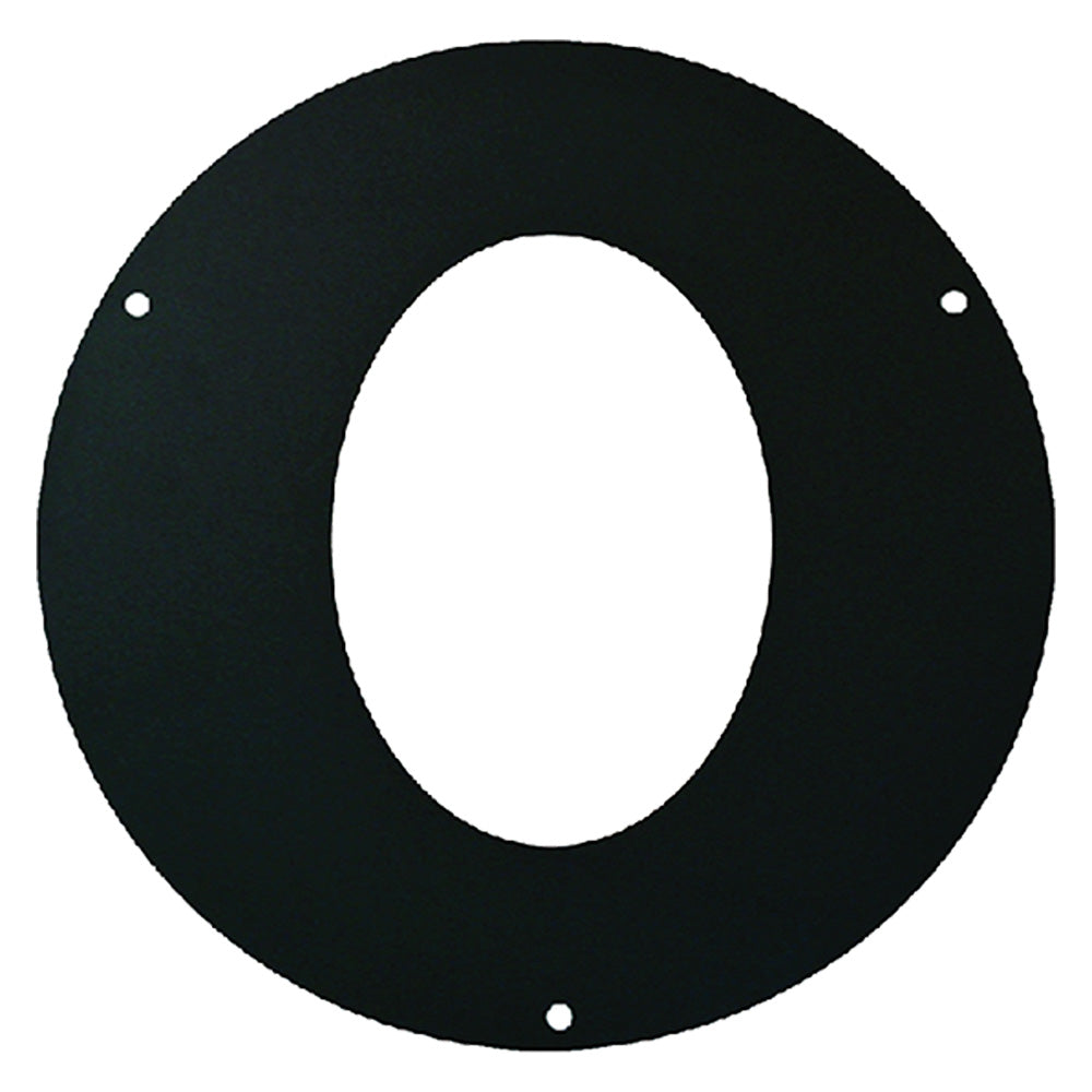 ROSONE ELLITTICO IN ACCIAIO รธ cm 12 - spessore 2 mm-Fumisteria acciaio nero e accessori-Ecanshop