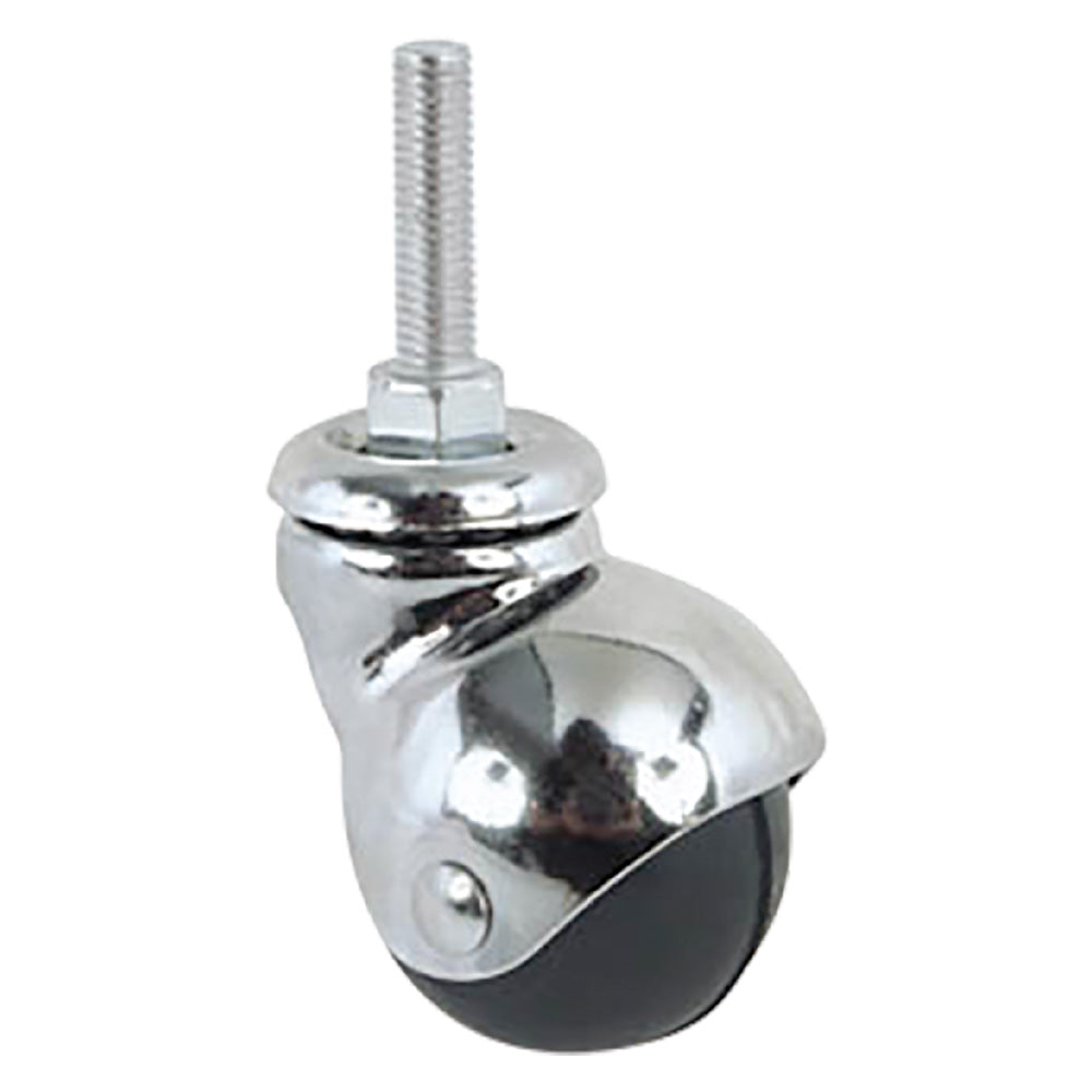 RUOTA PER MOBILI ART.165/B รธ 50 - perno mm 8 x 15 - nera-Ruote per carrelli/mobili e accessori-Ecanshop