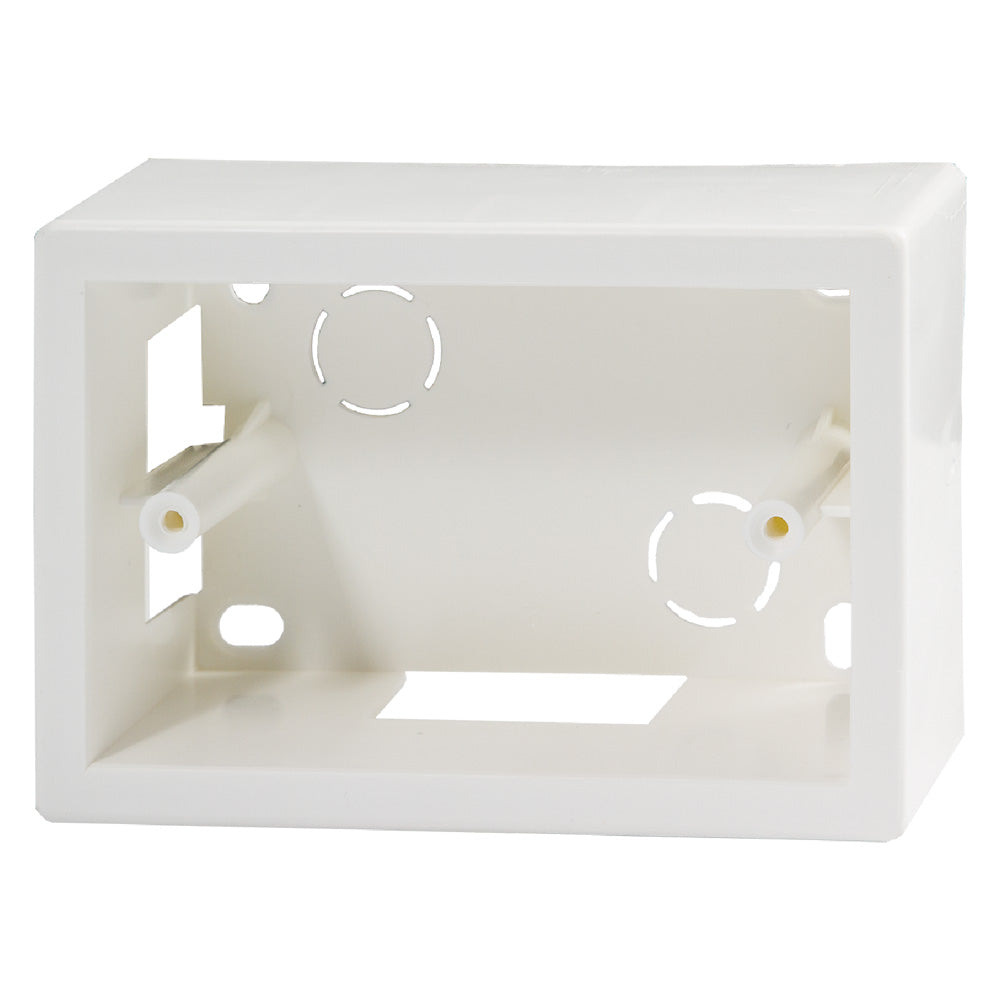 SCATOLA DA PARETE PER CANALINE mm 120 x 83 x 45 - 3 posti-Impiantistica civile-Ecanshop
