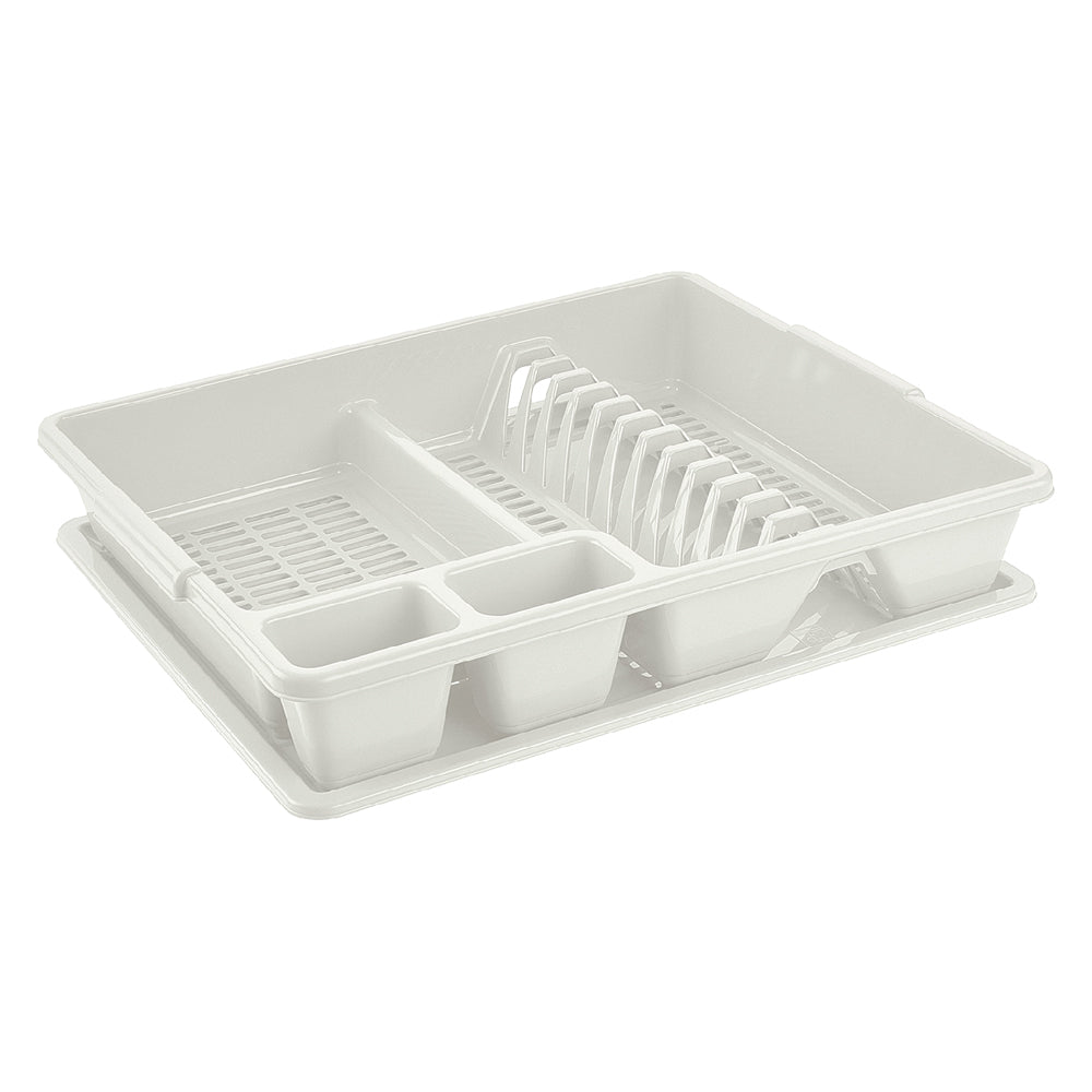 SCOLAPIATTI CON VASSOIO colore bianco-Contenitori per uso domestico-Ecanshop