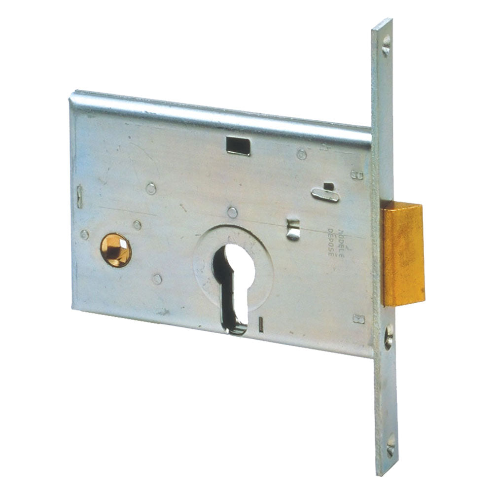 SERRATURA DA INFILARE PER ALLUMINIO ART. 44145 E58 front.mm 16 / inter.mm 48-Serrature per serr.metallici e accessori-Ecanshop