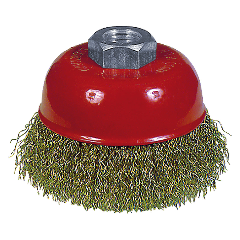 SPAZZOLA A TAZZA PER SMERIGLIATRICE รธ mm 80-Spazzole a fili d'acciaio-Ecanshop