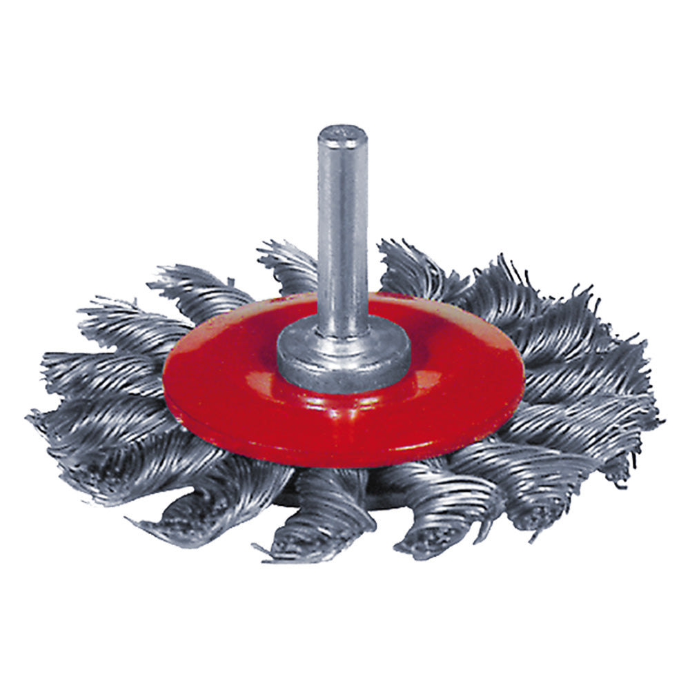 SPAZZOLA CIRCOLARE PER TRAPANO A MAZZETTI RITORTI รธ mm 70 - blister-Spazzole a fili d'acciaio-Ecanshop