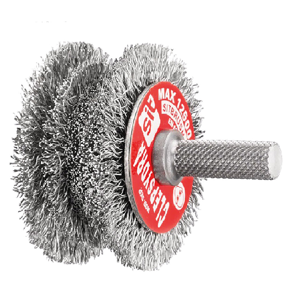 SPAZZOLA CIRCOLARE PER TRAPANO 'CLEPSYDRA' Clepsydra - รธ mm 40/60-Spazzole a fili d'acciaio-Ecanshop