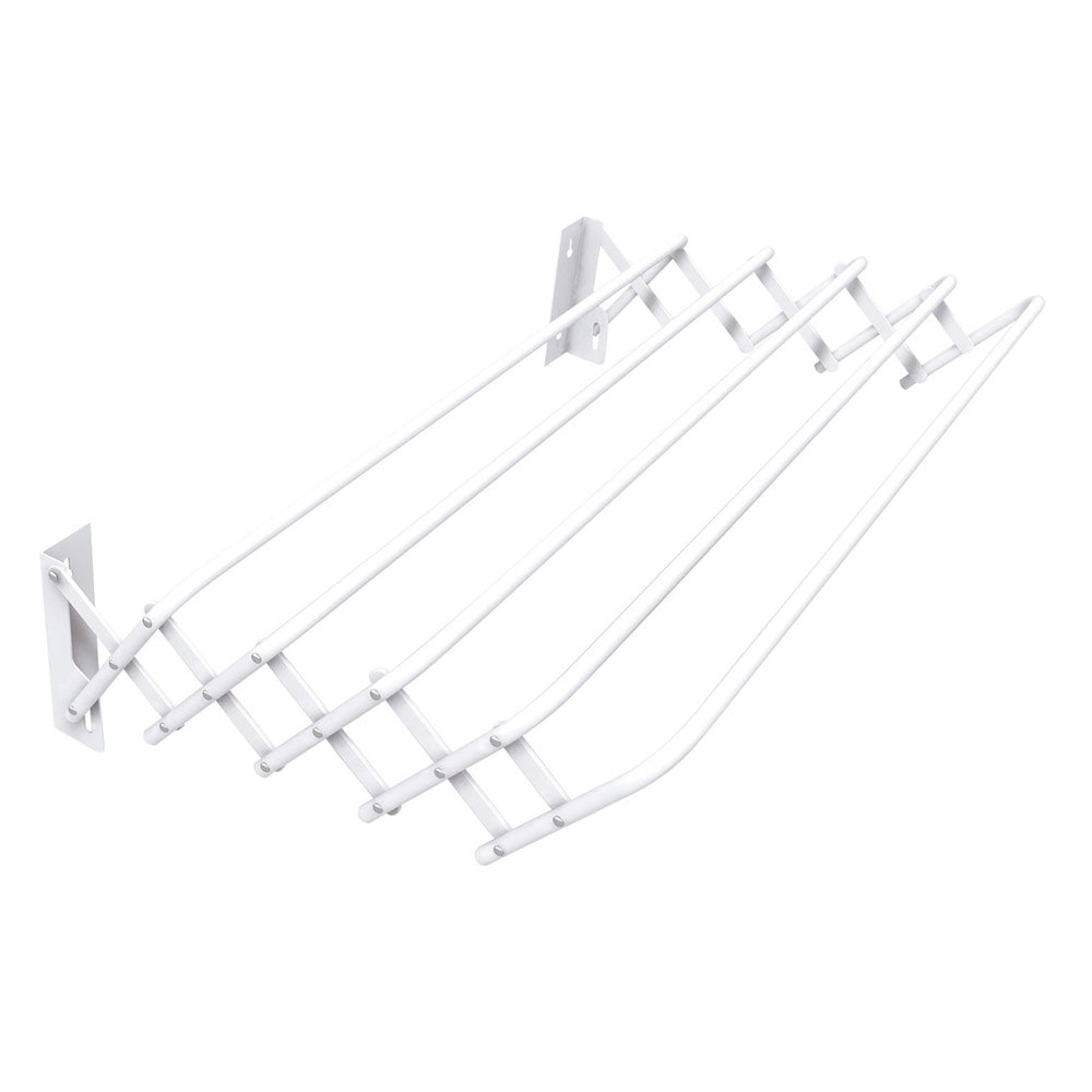 STENDIBIANCHERIA ESTENSIBILE A PARETE 'BRIO SUPER' cm 81 x 43 x h.19 - capacitร  mt. 4-Stendibiancheria e assi da stiro-Ecanshop