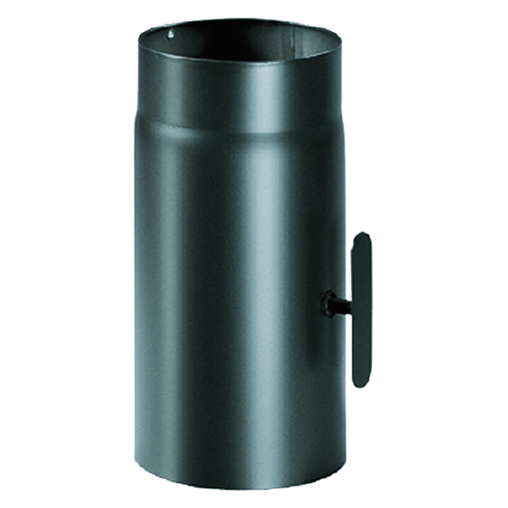 TUBO IN ACCIAIO CON VALVOLA ø cm 12 x 25-Fumisteria acciaio nero e accessori-Ecanshop