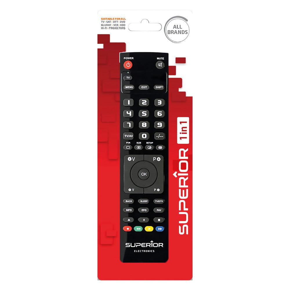 TELECOMANDO COMPATIBILE PER TV 'SLIM' 1 in 1 controllo 1 dispositivo-Ecanshop