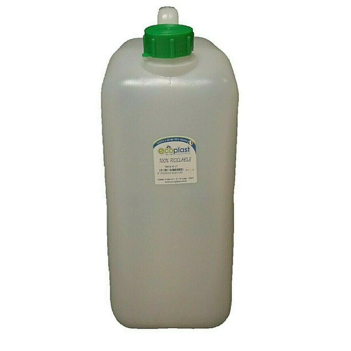 Tanica taniche per acqua olio vino alimenti in plastica 5 lt lattina contenitore-Ecanshop