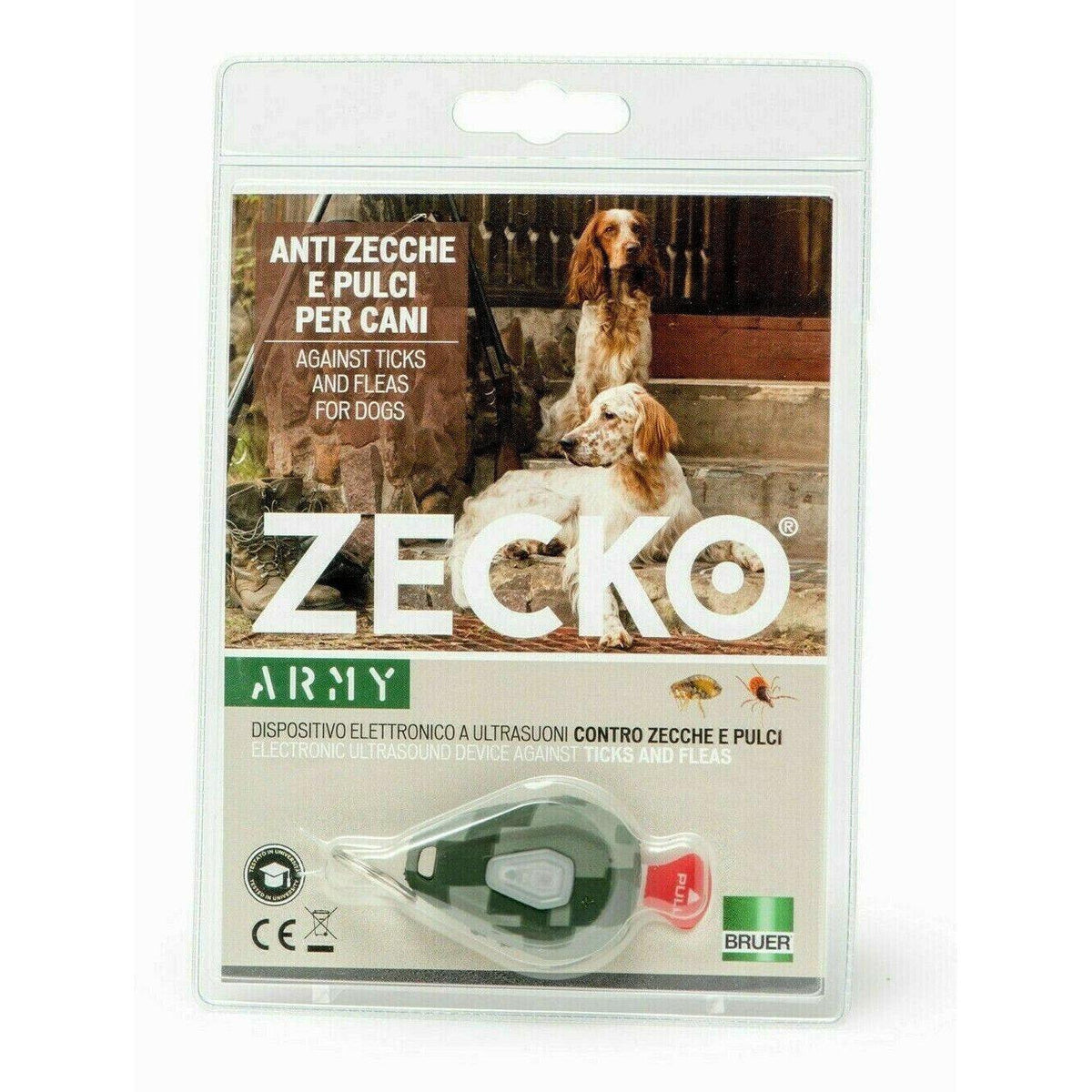 Zecko Antiparassitario elettronico per cani e gatti collare anti zecche pulci atossico-Ecanshop