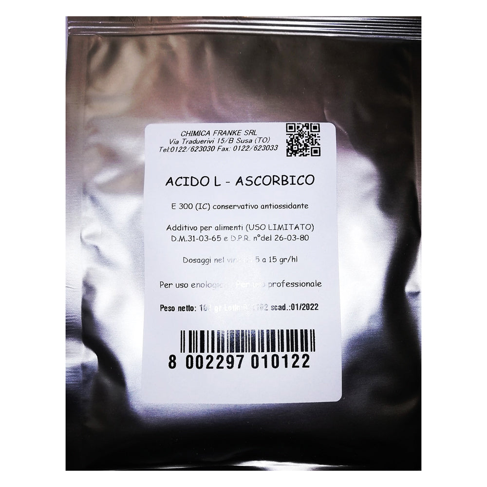 ACIDO ASCORBICO gr. 100-Trattamenti per enologia-Ecanshop
