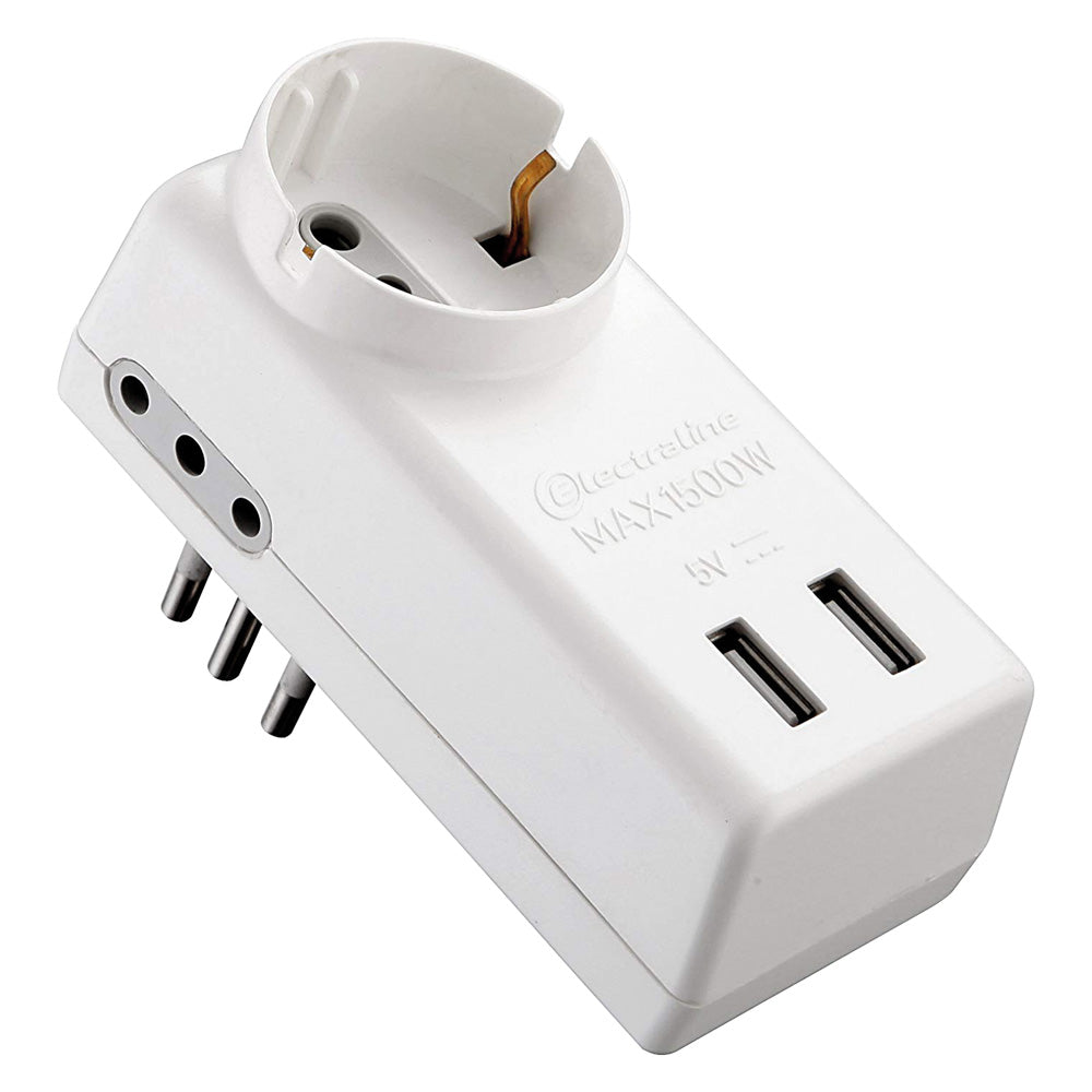 ADATTATORE MULTIPRESA USB art.71039-Spinotteria civile e industriale-Ecanshop