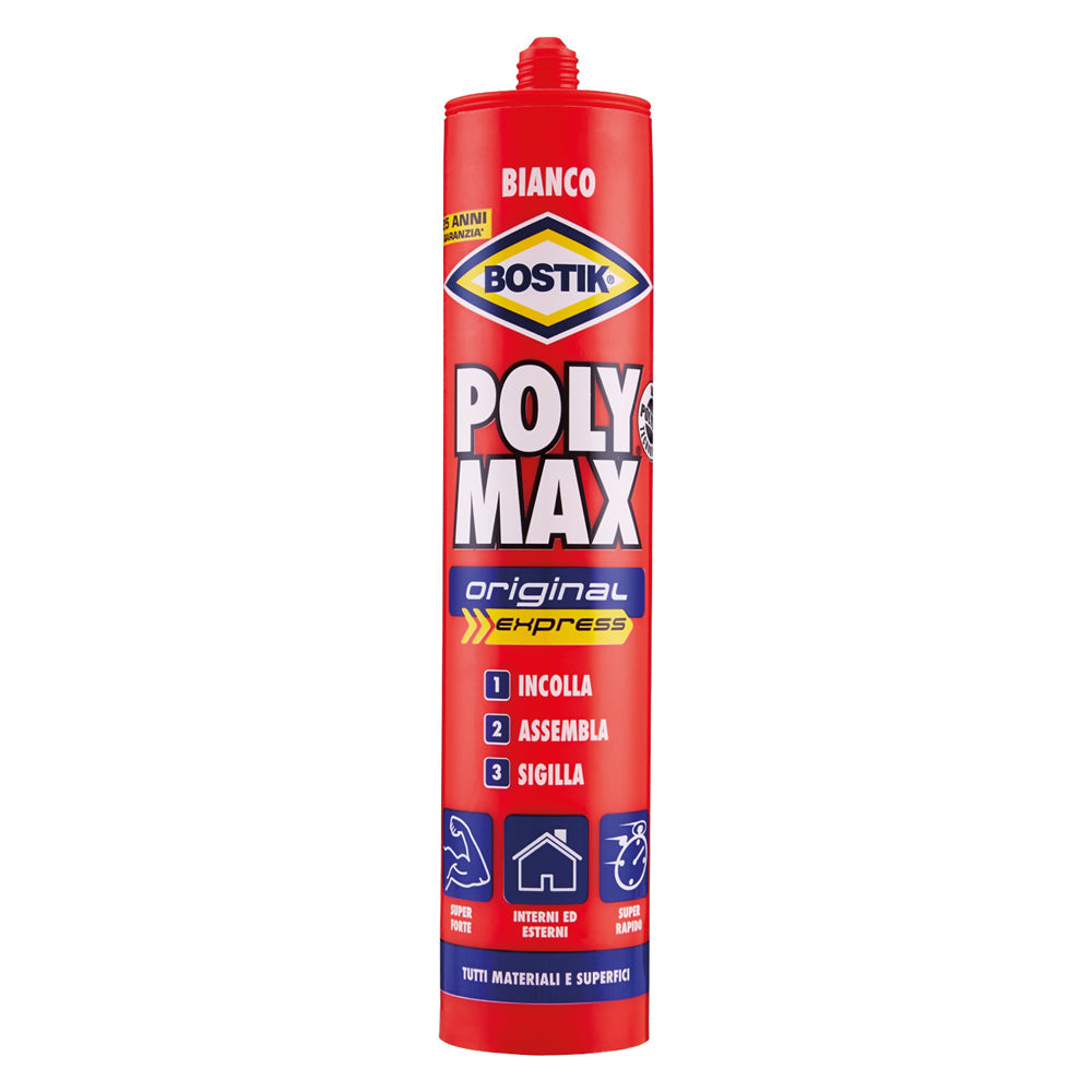 ADESIVO SIGILLANTE UNIVERSALE 'POLY MAX' ORIGINAL gr. 425 - bianco-Colle-Ecanshop