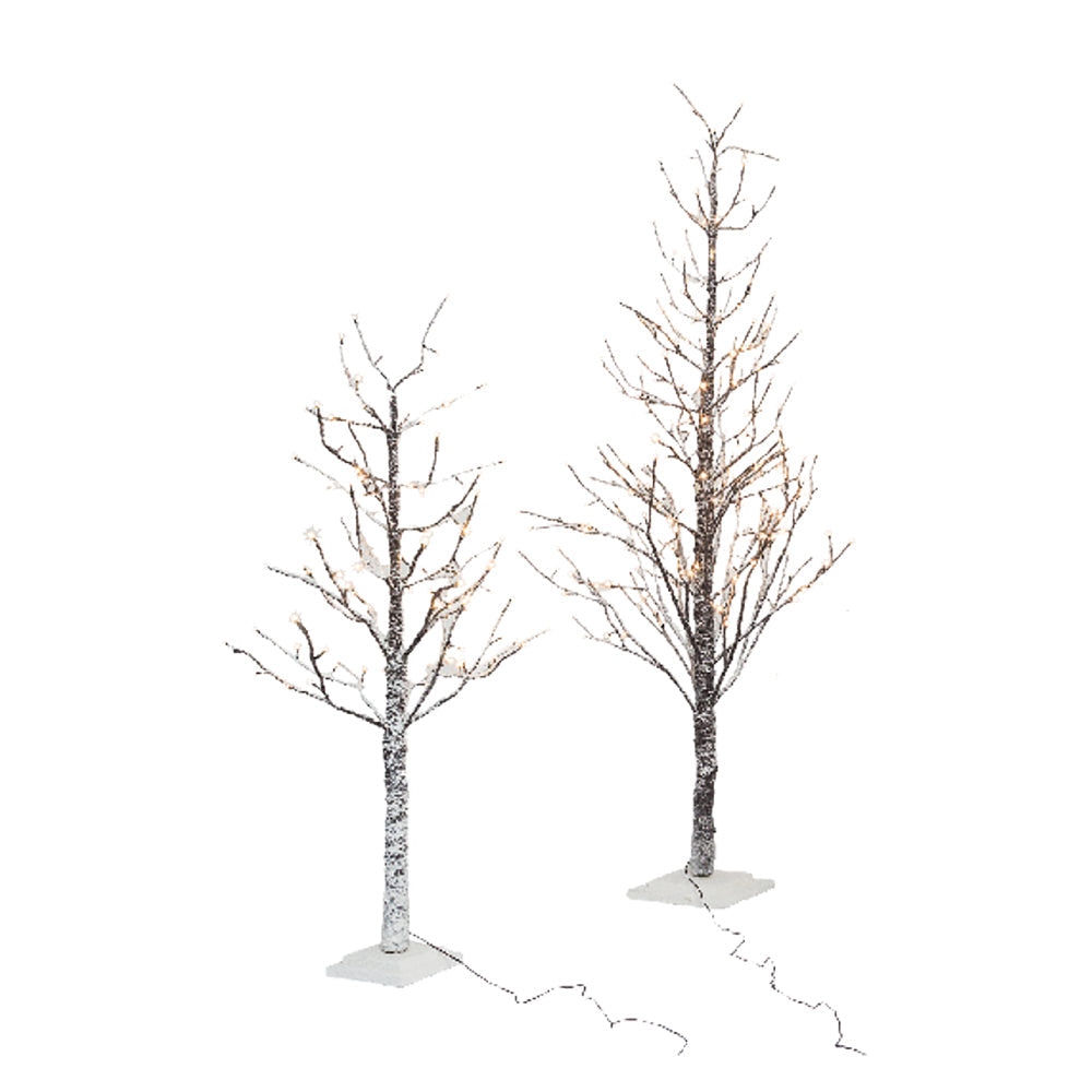 ALBERO TRONCO E RAMI INNEVATI CON LUCI LED h. 120 cm - 114 luci led-Articoli ed accessori per il Natale-Ecanshop