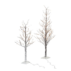 ALBERO TRONCO E RAMI INNEVATI CON LUCI LED h. 120 cm - 114 luci led-Articoli ed accessori per il Natale-Ecanshop