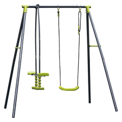 ALTALENA CON CAVALCABILE 'BABY SWING SET' 2 posti - cm 195 x 153 x h 195-Prodotti per attività ludiche, sportive, viaggio-Ecanshop