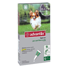 ANTIPARASSITARIO 'ADVANTIX SPOT-ON' < 4 kg - 6 pipette ml 0,4-Trattamenti antiparassitari per animali-Ecanshop
