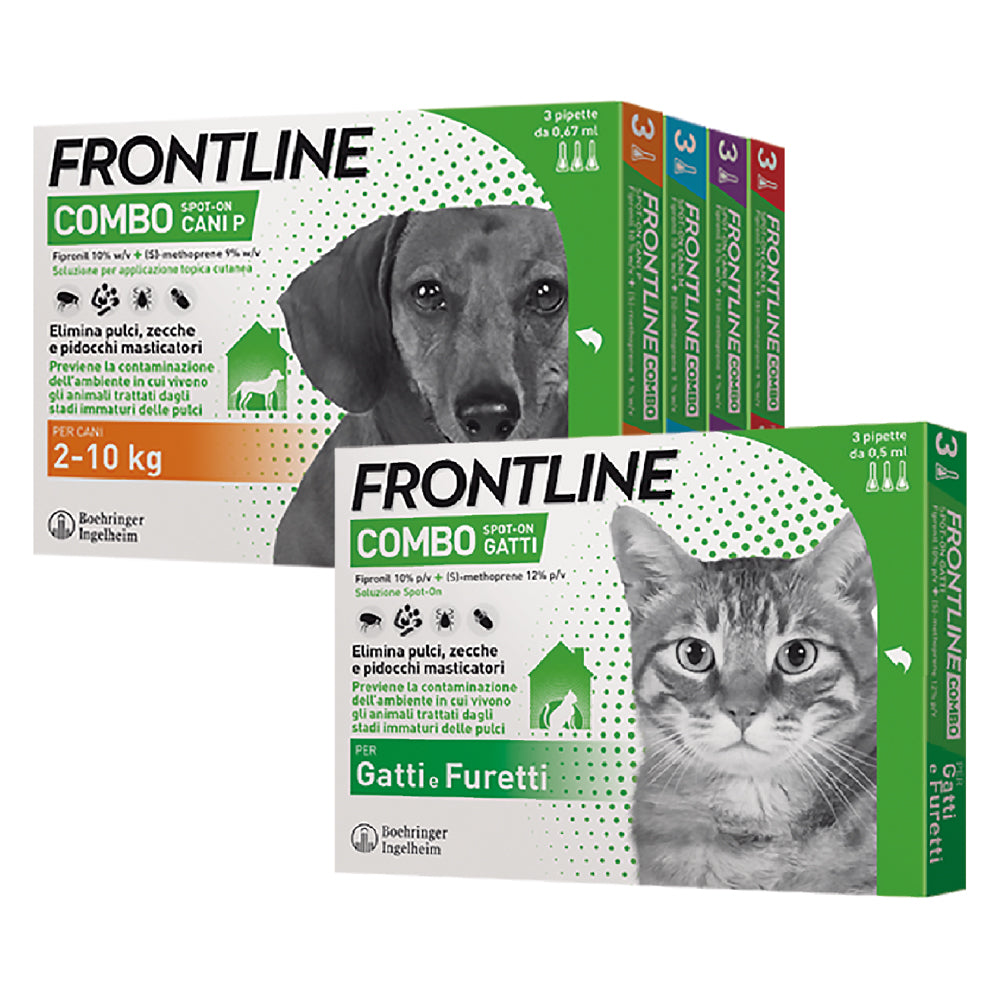 ANTIPARASSITARIO 'FRONTLINE COMBO' cani 20/40 kg - 3 pipette ml 2,68-Trattamenti antiparassitari per animali-Ecanshop