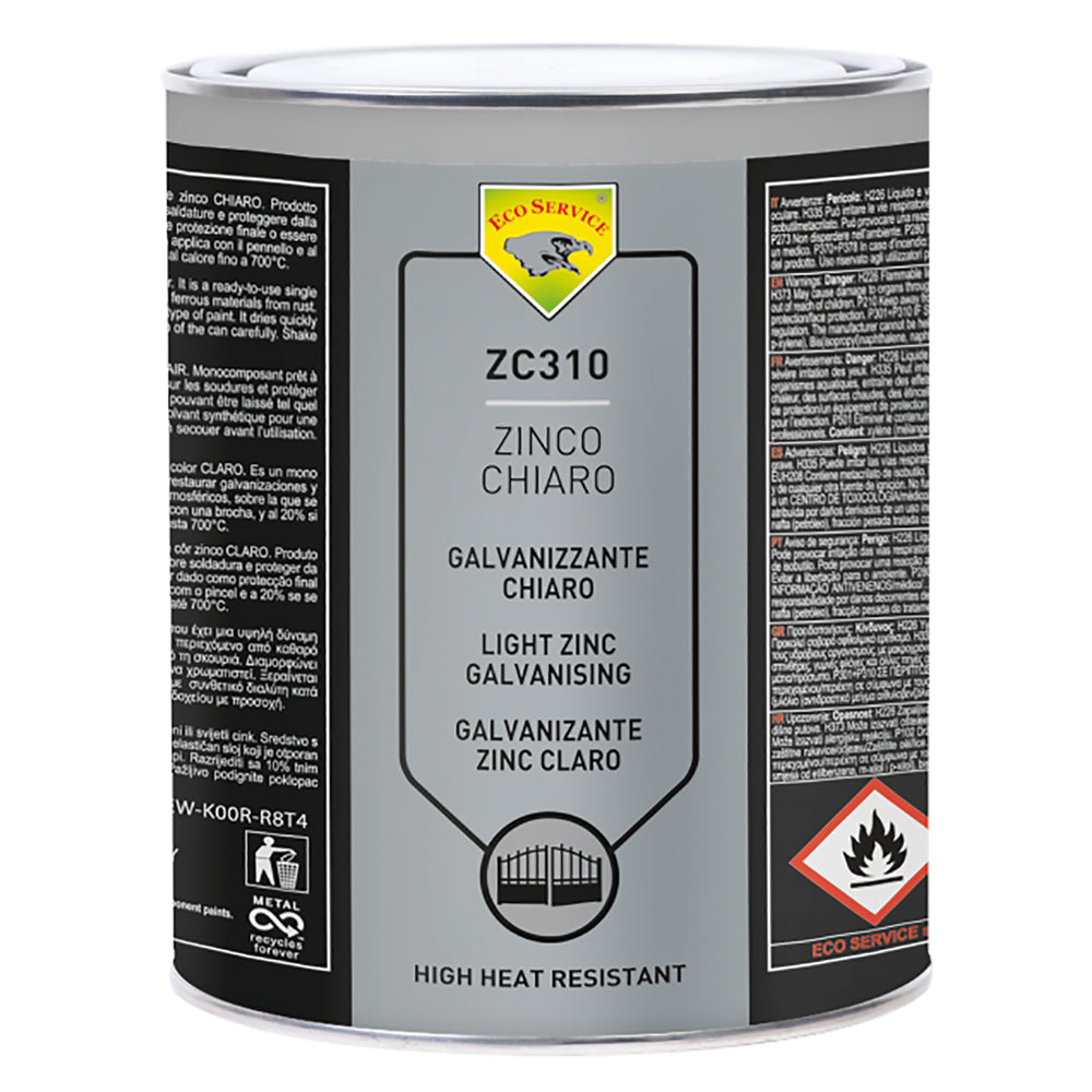 ANTIRUGGINE PROTETTIVA 'ZINCO CHIARO' kg. 4 - liquido-Prodotti spray-Ecanshop