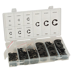ASSORTIMENTO ANELLI D'ARRESTO ELASTICI totale 300 pz-UTENSILI A MANO ED ARTICOLI TECNICI-Ecanshop