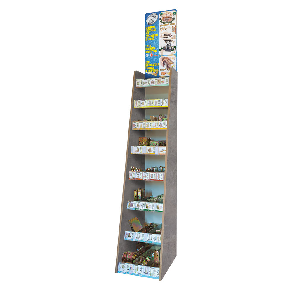 ASSORTIMENTO 'ESPO GAZEBO 49' 1203 pezzi + espositore omaggio-Supporti e giunzioni per costr. in legno-Ecanshop