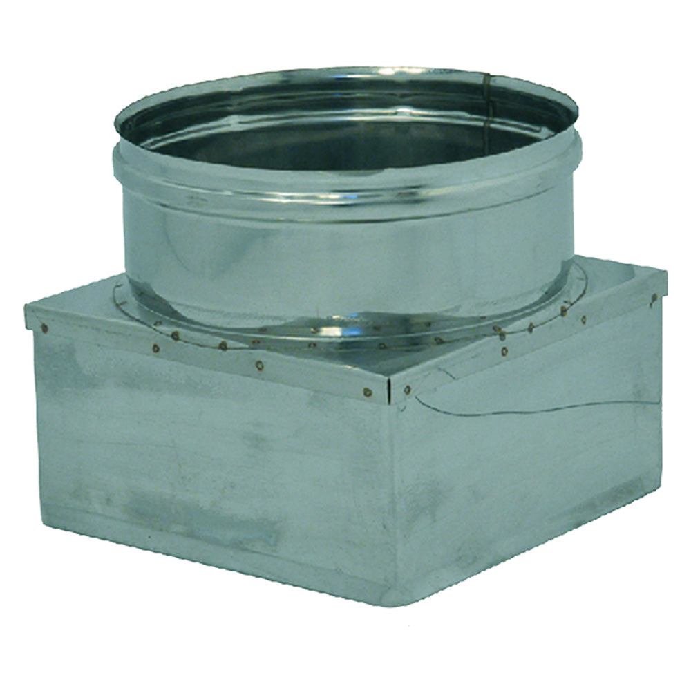 AUMENTO cm 25 x 25 - ø cm 25-Fumisteria acciaio inox,zincata e acces.-Ecanshop