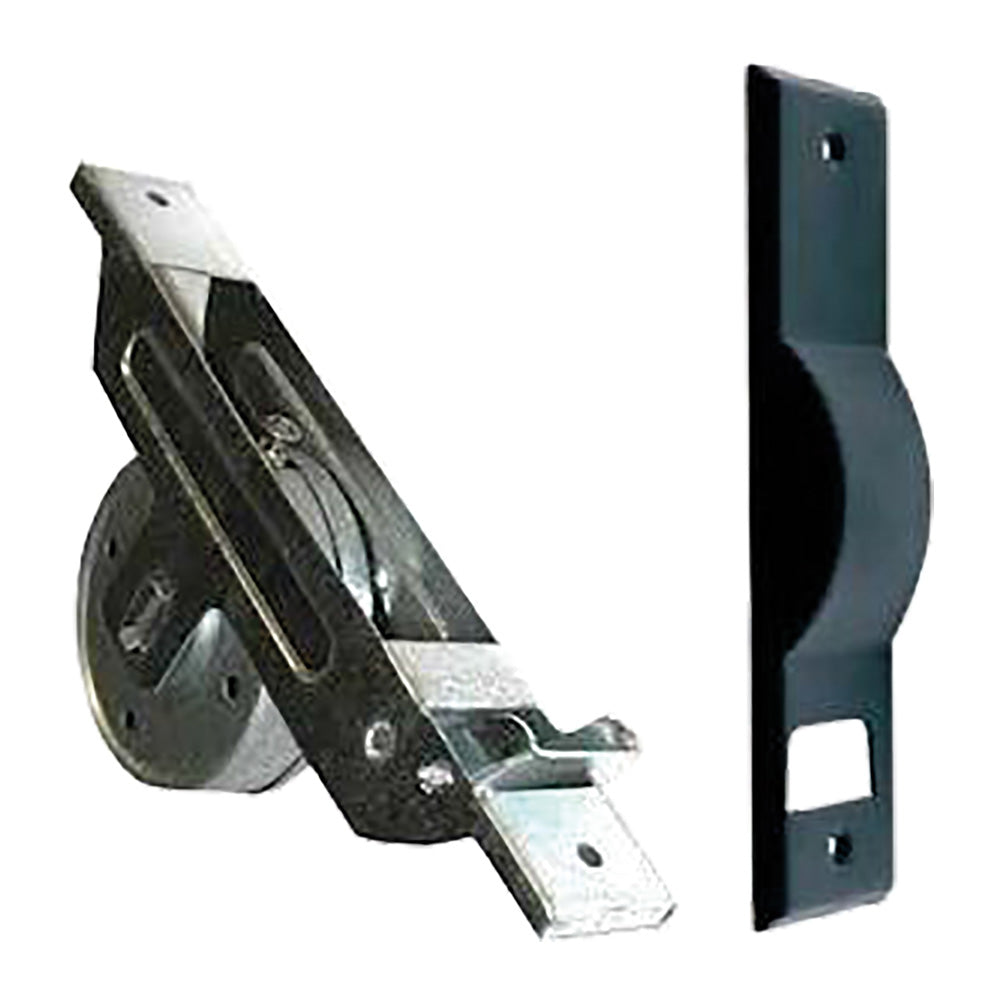 AVVOLGITORE AUTOMATICO SEMINCASSO mt 6 interasse 165 - placca nera-Tapparelle e accessori-Ecanshop
