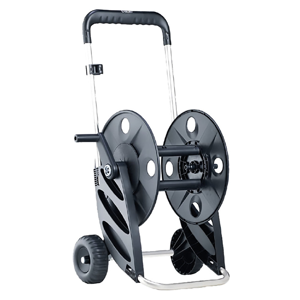 AVVOLGITUBO A CARRELLO 'SILVER-AL' Art. 8977 - mm 380 x 472 x h.845-Avvolgitubi-Ecanshop
