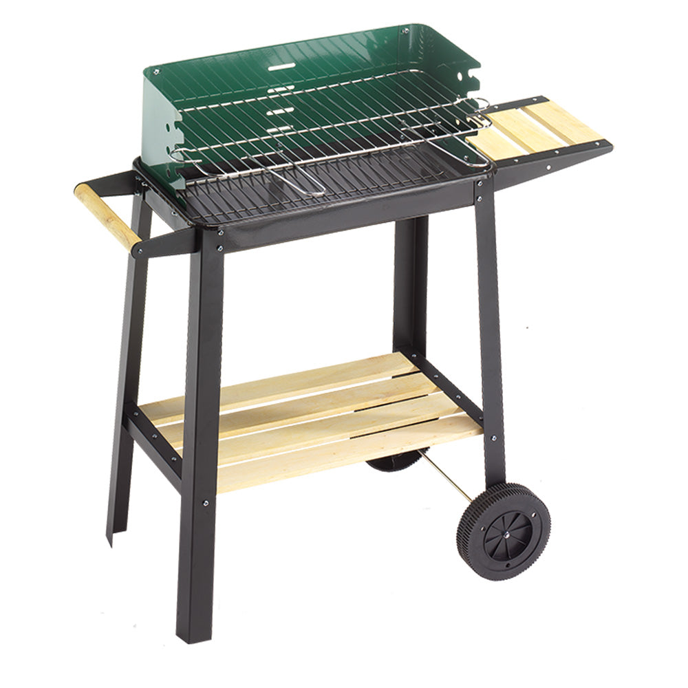 BARBECUE '50-25 GREEN/W' cm. 50x25 - h. cm. 77-Barbecue, forni portatili ed accessori-Ecanshop