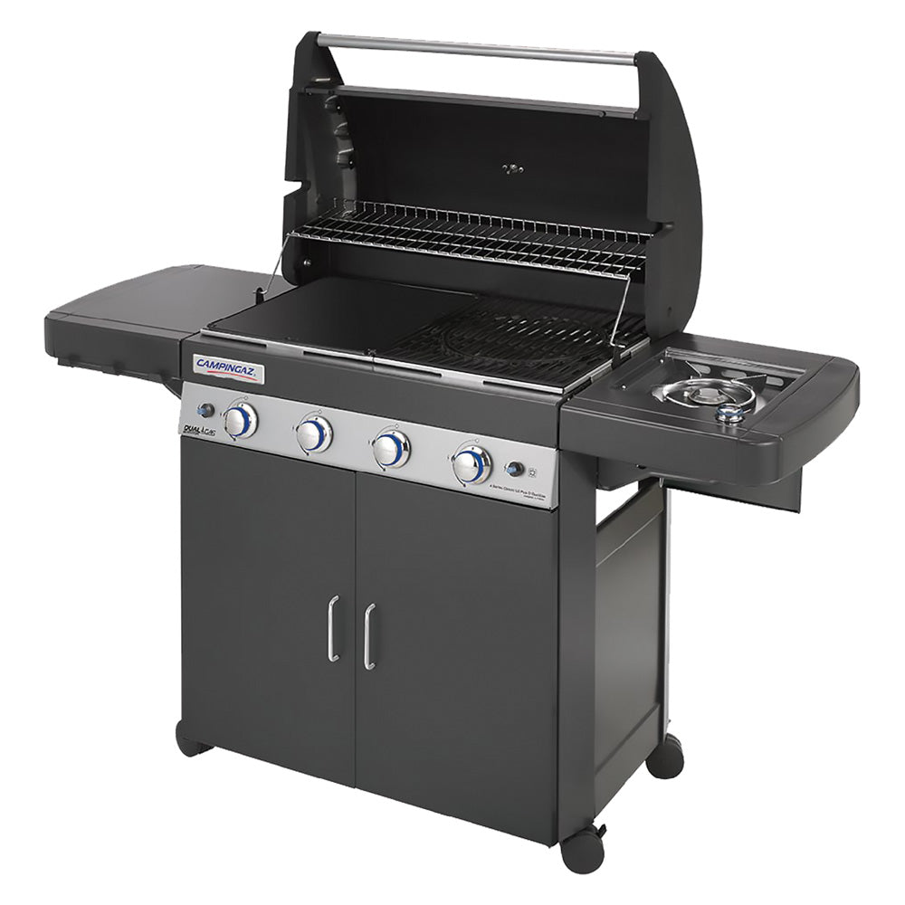 BARBECUE A GAS '4 SERIES LS PLUS DARK DG' kw 12,8 + kw 2,3-Barbecue, forni portatili ed accessori-Ecanshop