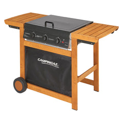 BARBECUE A GAS 'ADELAIDE 3 WOODY DG' kw 14-Barbecue, forni portatili ed accessori-Ecanshop