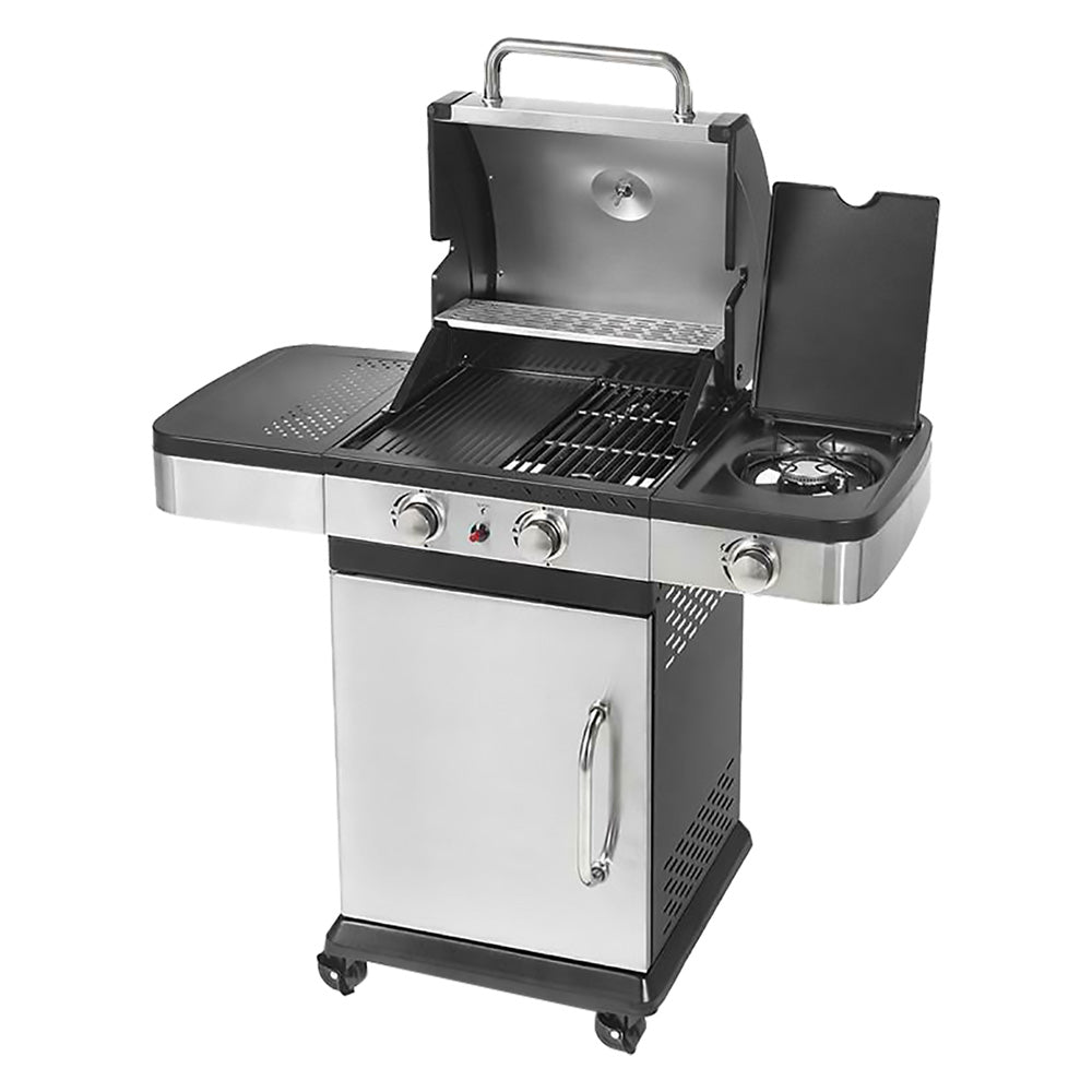 BARBECUE A GAS 'INDIANAPOLIS 3 TITANIUM' cm. 120 x 50 x h.130-Barbecue, forni portatili ed accessori-Ecanshop