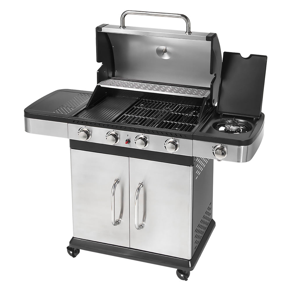 BARBECUE A GAS 'INDIANAPOLIS 5 TITANIUM' kw 18,45-Barbecue, forni portatili ed accessori-Ecanshop