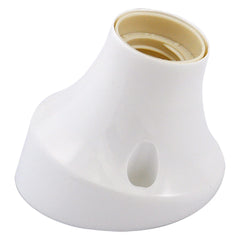 BASE CURVA PER PUNTO LUCE max. 60W - colore bianco-Impiantistica civile-Ecanshop