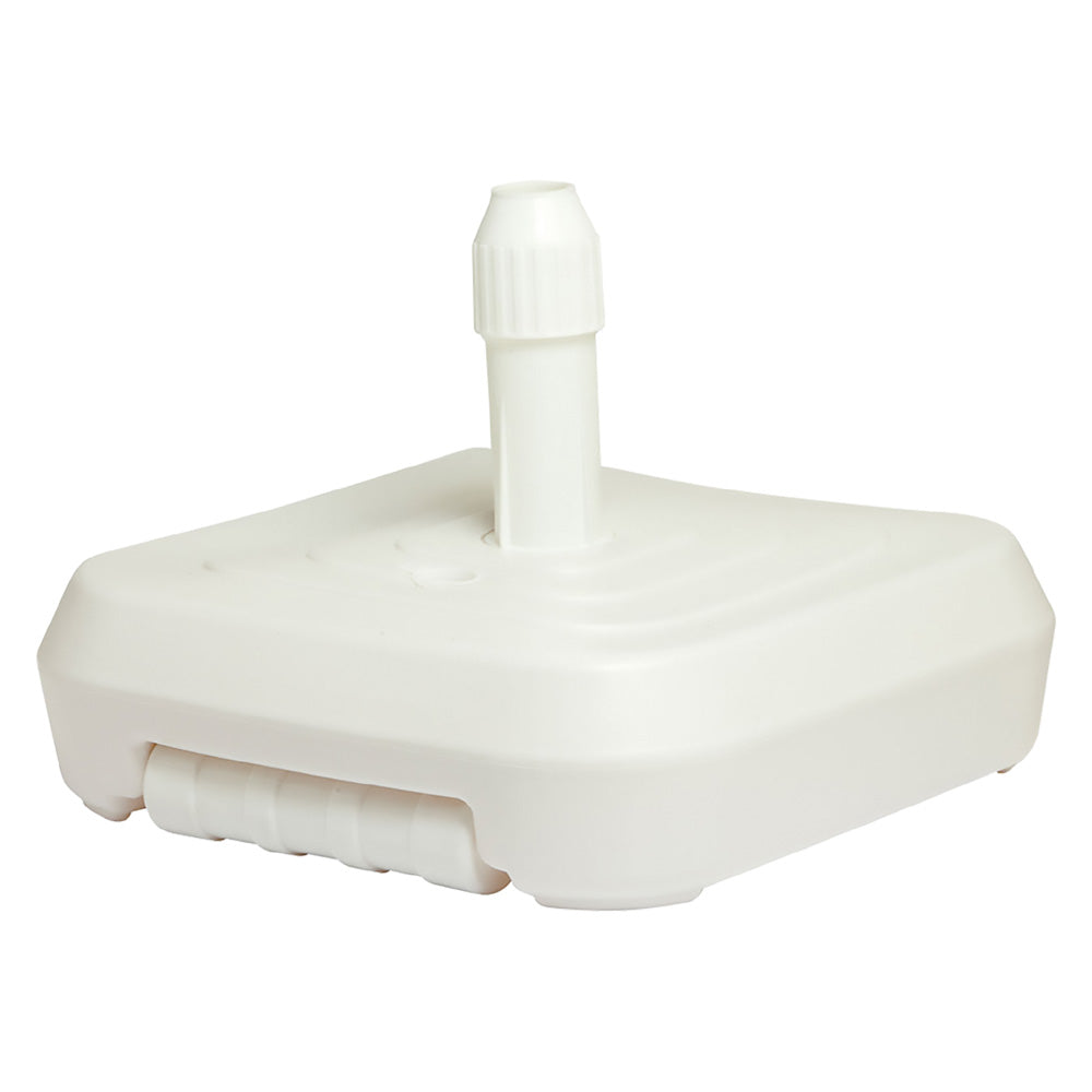 BASE PLASTICA PER OMBRELLONE CON RUOTE 60 x 60 - capacità 50 lt.-Ombrelloni e basi per ombrelloni-Ecanshop