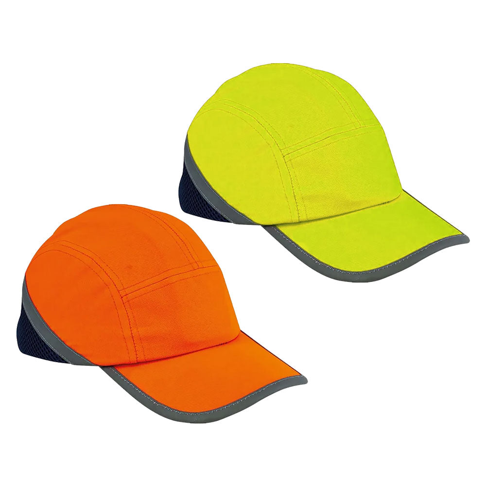 BERRETTO ANTIURTO CON VISIERA in cotone - colore arancio-Indumenti da lavoro-Ecanshop