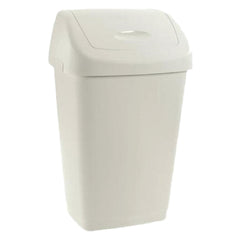 BIDONE IMMONDIZIA 'GRACE' Lt 25 - cm 32,5 x 25,5 x h 52 bianca-Pulizie domestiche e racc.differenziata-Ecanshop