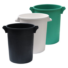 BIDONE IMMONDIZIA SOVRAPPONIBILE Lt 100 - Ø 53 x h 66 cm - verde-Pulizie domestiche e racc.differenziata-Ecanshop