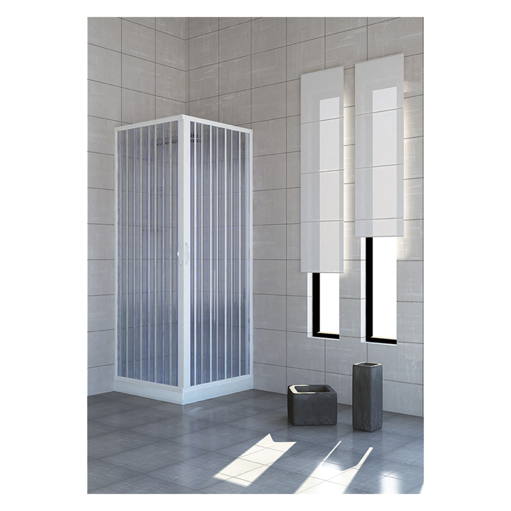 BOX DOCCIA A DUE PORTE 'NILO' cm 80 x 100 - H 185-Bagno e accessori-Ecanshop